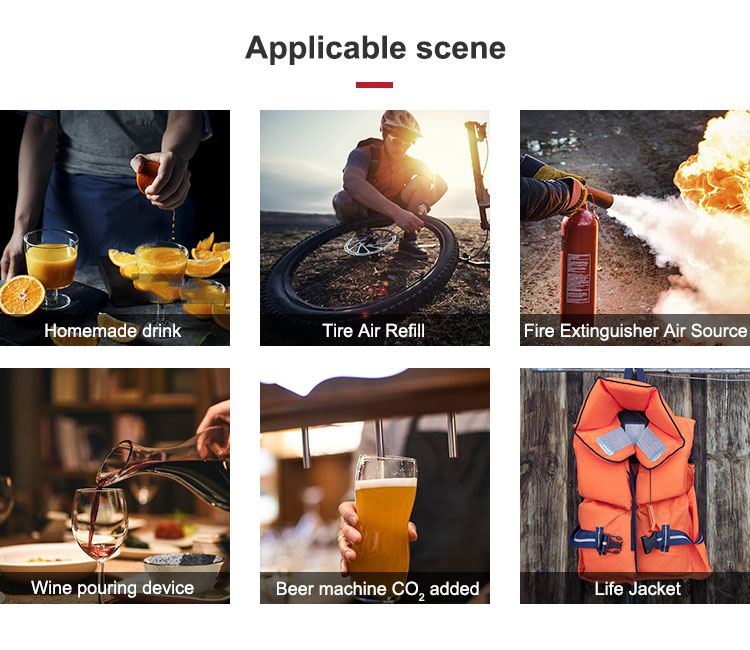 38g CO2 Thread Cartridges for Truck Tire Inflation